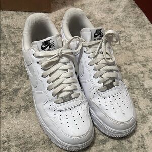 White Nike Platform Airforces